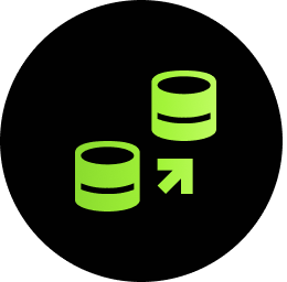 icon representing data migration